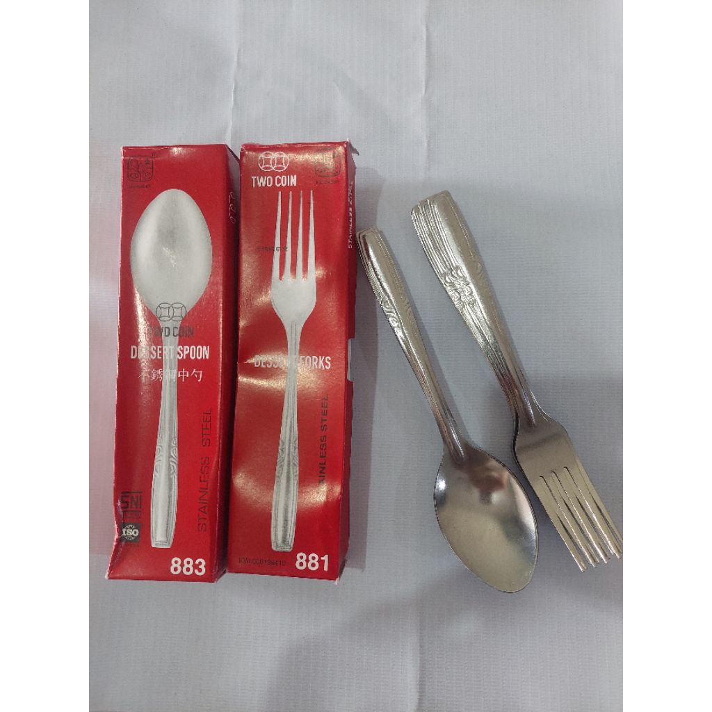 (1lusin)Sendok garpu makan stainless kedaung group