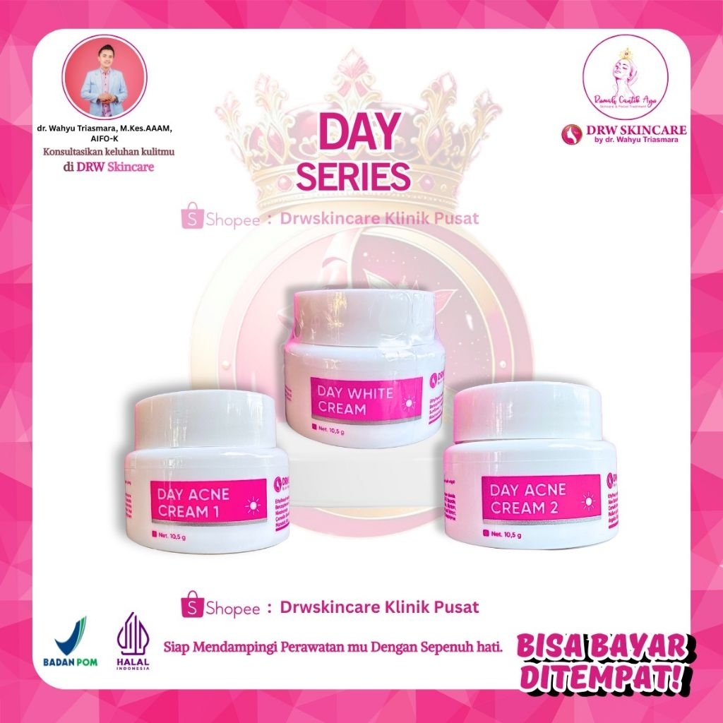 Drw Skincare Day Cream Series Untuk Wajah Normal Flek Jerawat Kusam BPOM [COD OK]