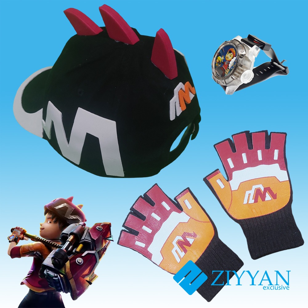 TOPI ANAK CUSTOM SUPERHERO BOBOIBOY KUASA GENTAR / Boboiboy Gentar