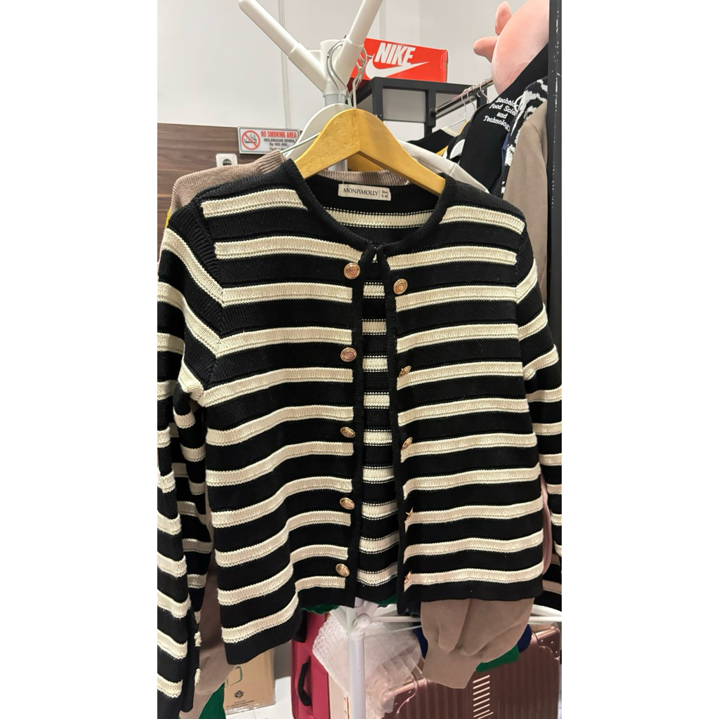 Monomolly Stripes Cardigan