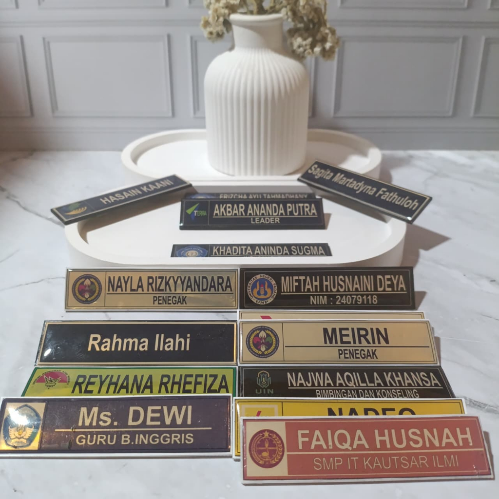 [ Name tag sekolah universitas guru dll ] name tag papan nama dada murah anak sekolah universitas