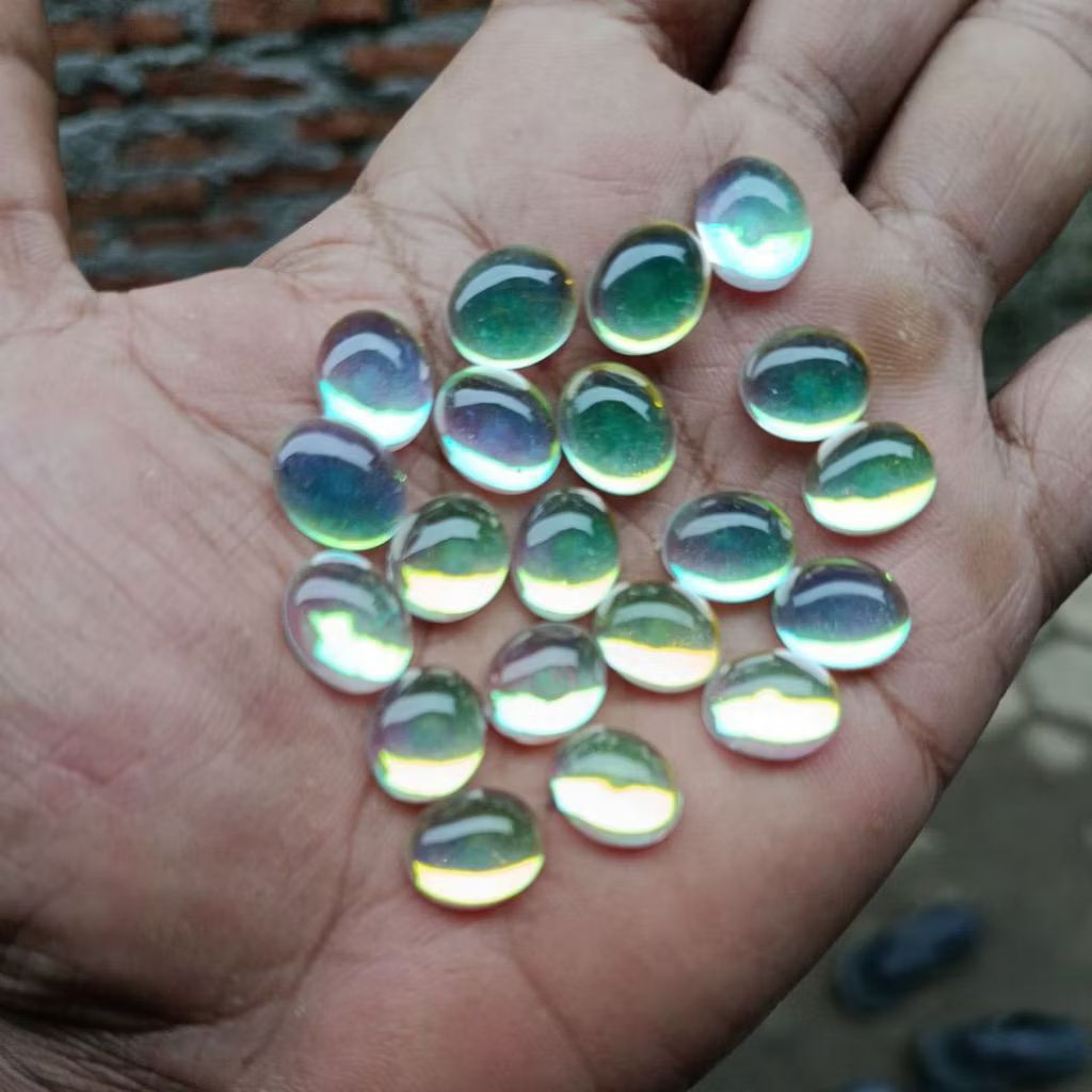 grosir batu akik 1 kodi (20 pcs) kalimaya pelangi 12x10