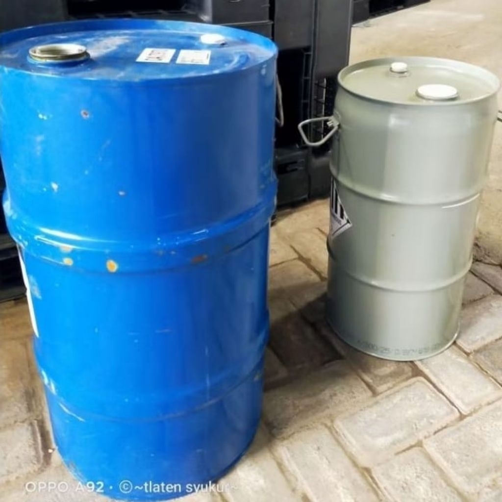 tong besi 60liter.tong bensin 60liter.drum 60L.bersih tebal siap pakai.