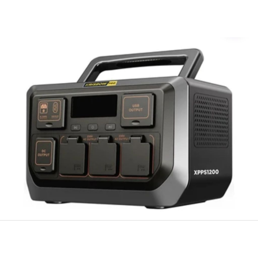Krisbow Power Station Baterai Portable 1200 Watt Xpps1200 - Hitam