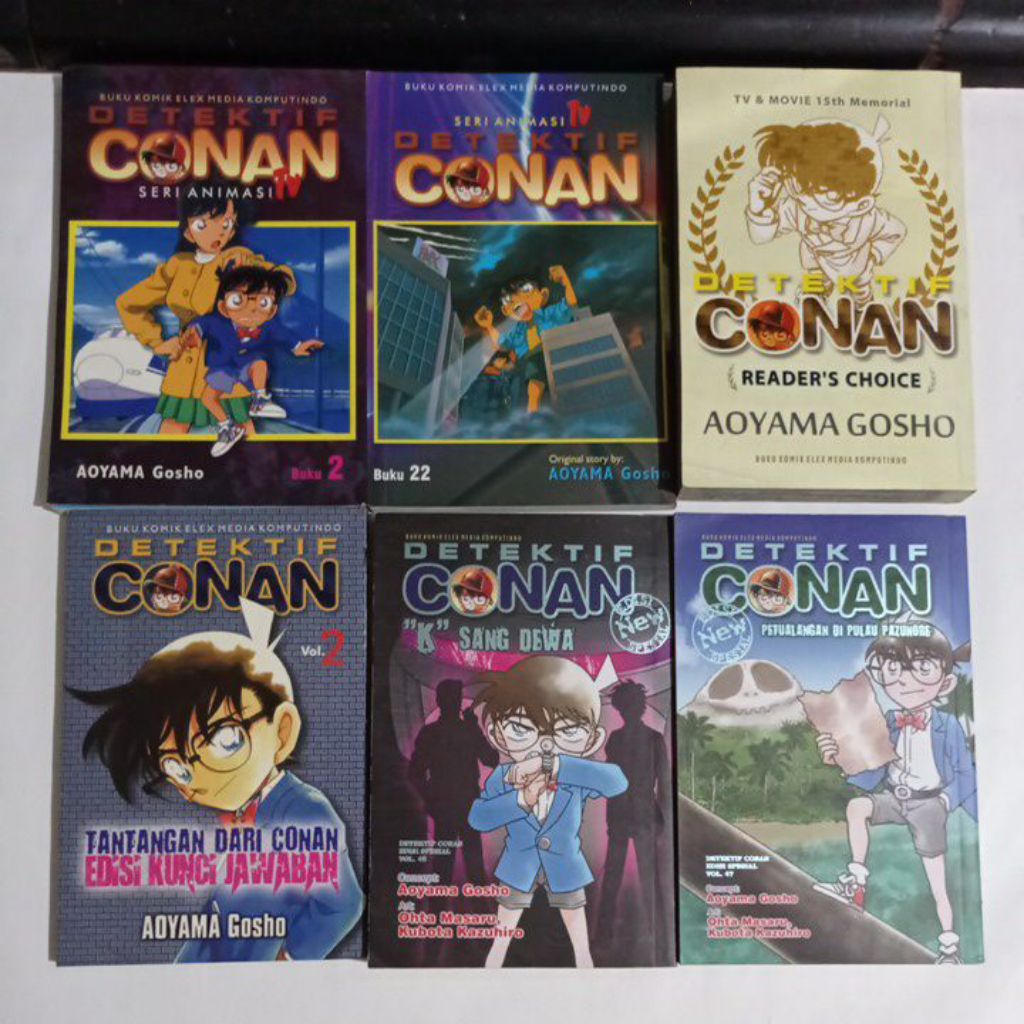 komik detektif conan seri animasi tv/movie series