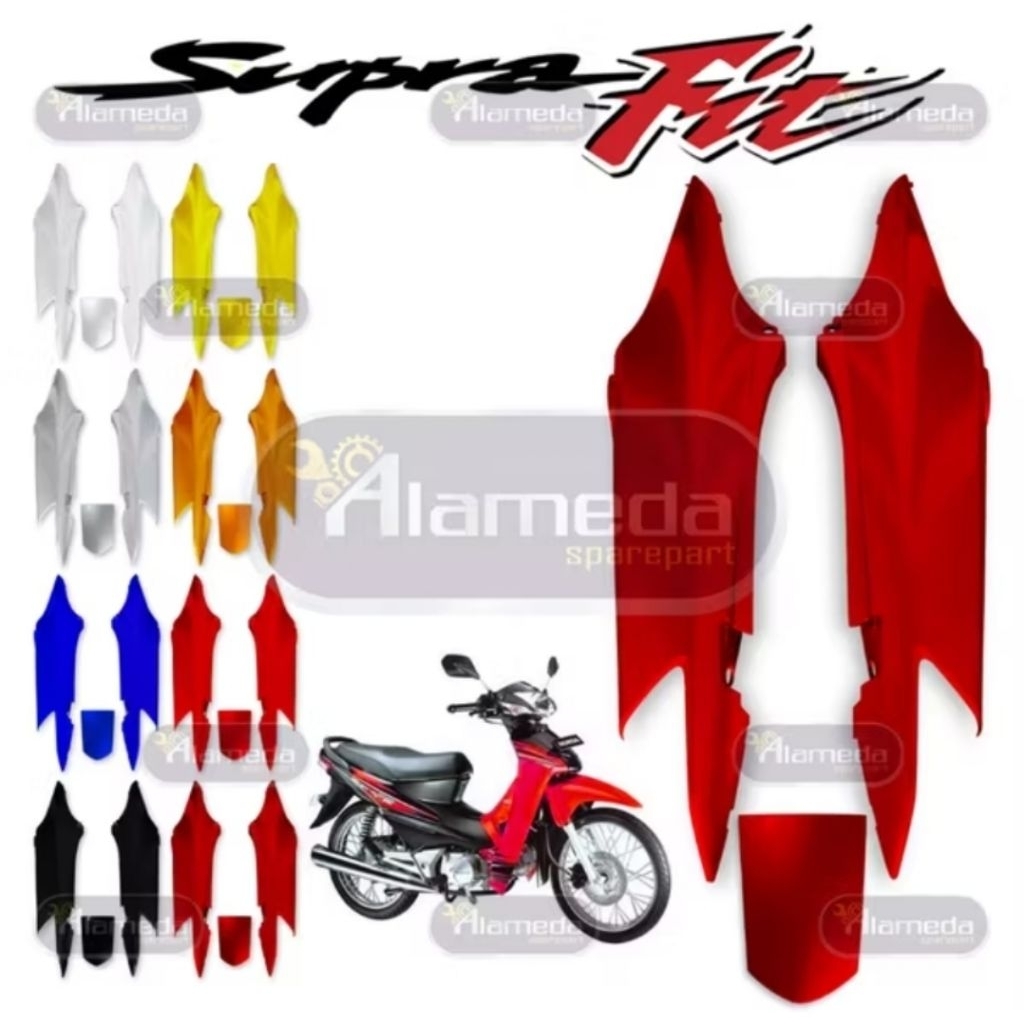 Cover Body Bodi Samping Body Bodi Belakang Honda Supra Fit New Fit X Fit S