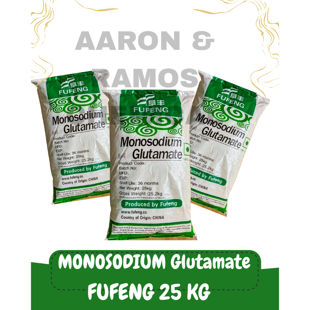 MSG ex-FUFENG Penyedap / MSG Monosodium glutamat / Micin/Vetsin  25Kg karungan