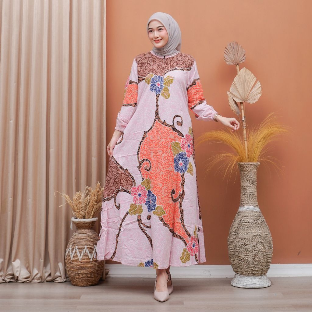 GAMIS BATIK PEKALONGAN GAMIS BUSUI GAMIS CAP GAMIS WANITA GAMIS RAYON
