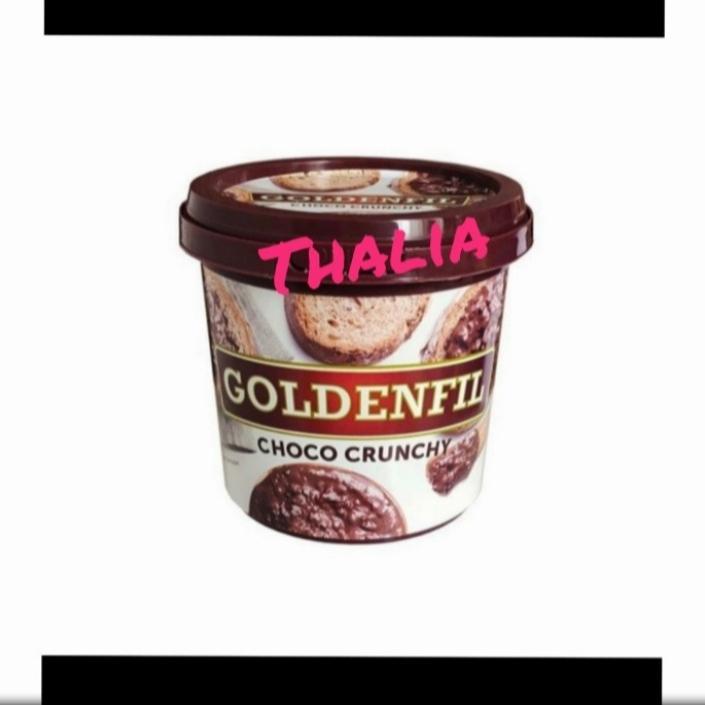 

GOLDENFIL CHOCO CRUNCHY 1KG OLESAN ROTI/ CAKE RASA COKLAT DGN CRUNCHY