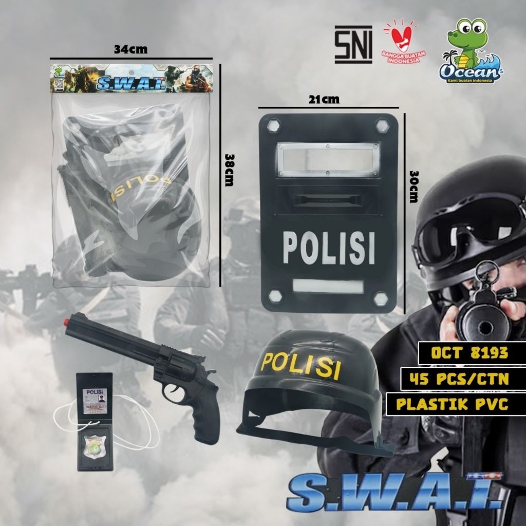 SWAT POLISI MAINAN ANAK EDUKASI MAINAN ANAK POLISI