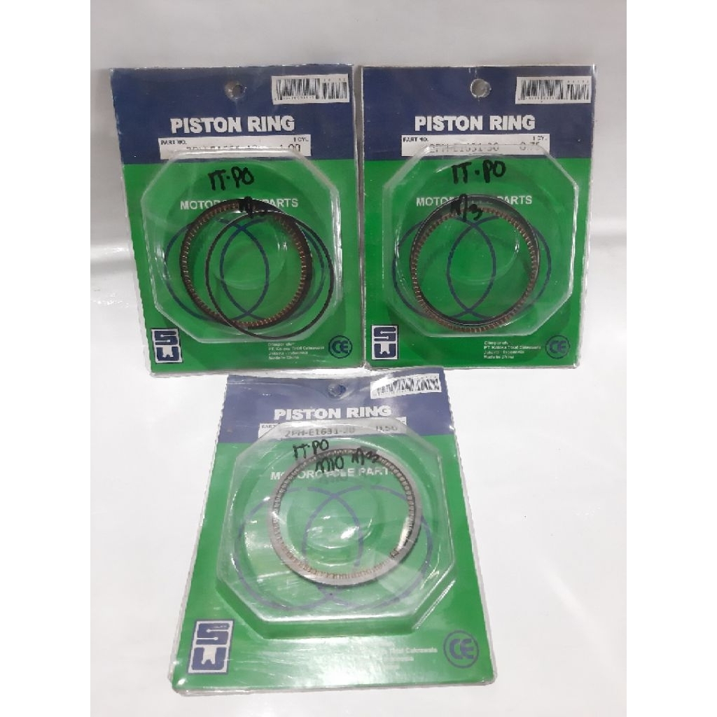 RING PISTON SEHER MIO M3 2PH-E1631 OS 100/0.75/0.50 SM