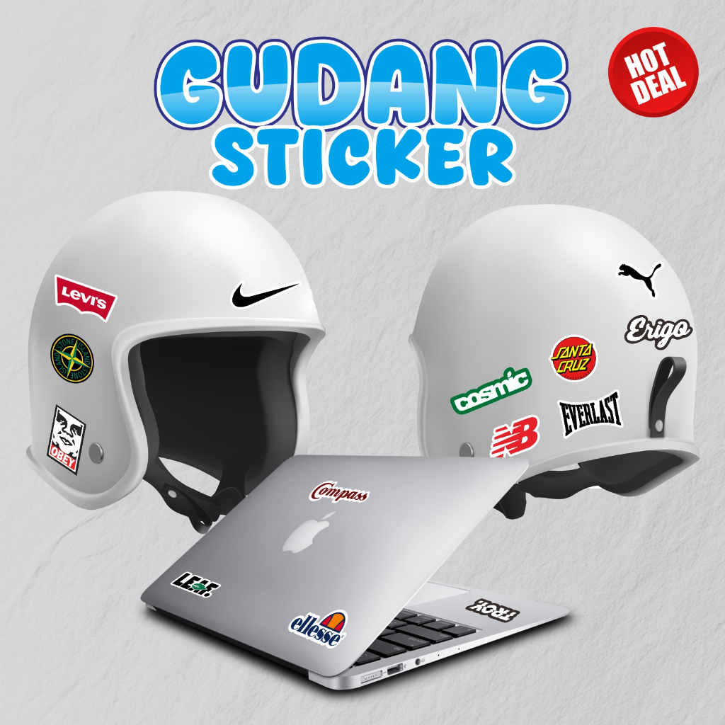 

STIKER PACK / LOGO BRAND / STIKER HELM / LAPTOP / BUKU / STIKER ANTI AIR