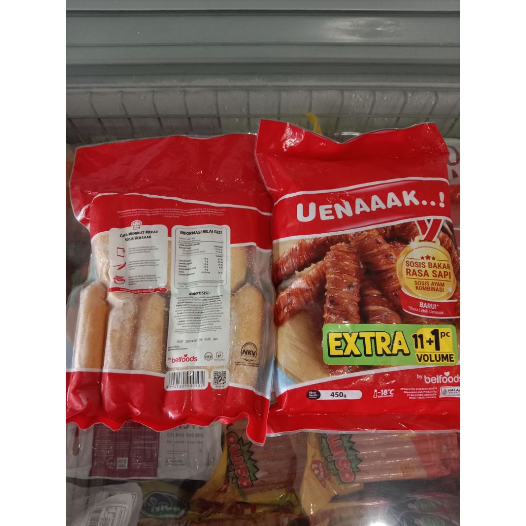 

Belfoods ueenaak sosis bakar sosis ayam sapi 450 gr
