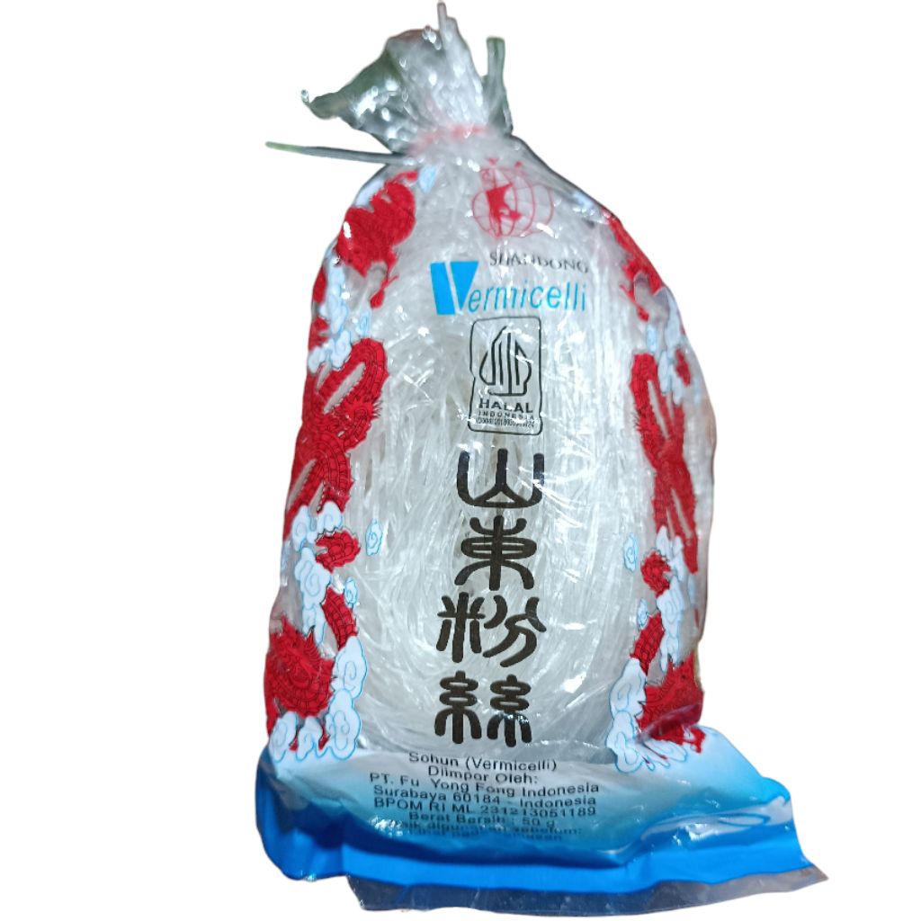 Sohun Vermicelli Shandong 50gr Soun Cina China Ukuran Kecil