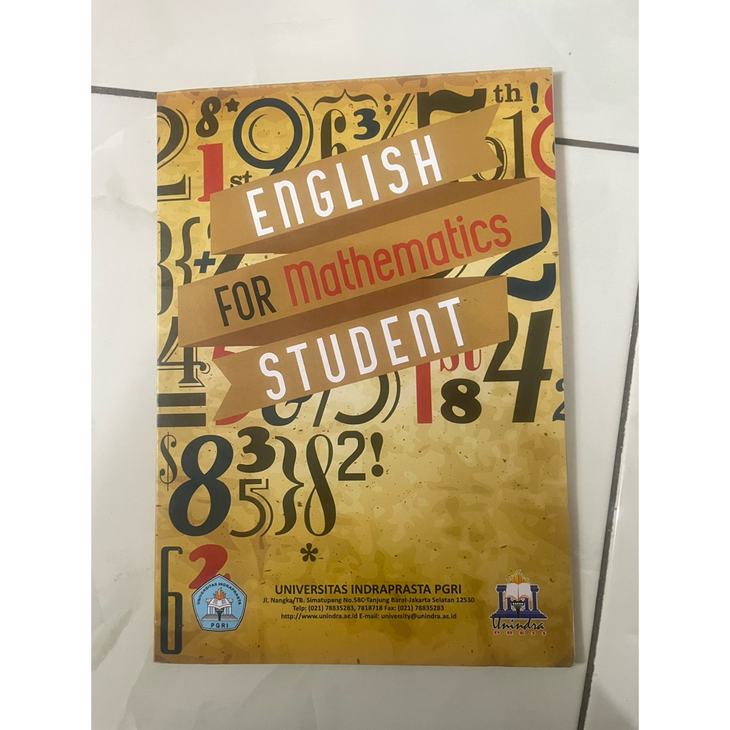 Preloved Buku English for Mathematics Student (UNINDRA)