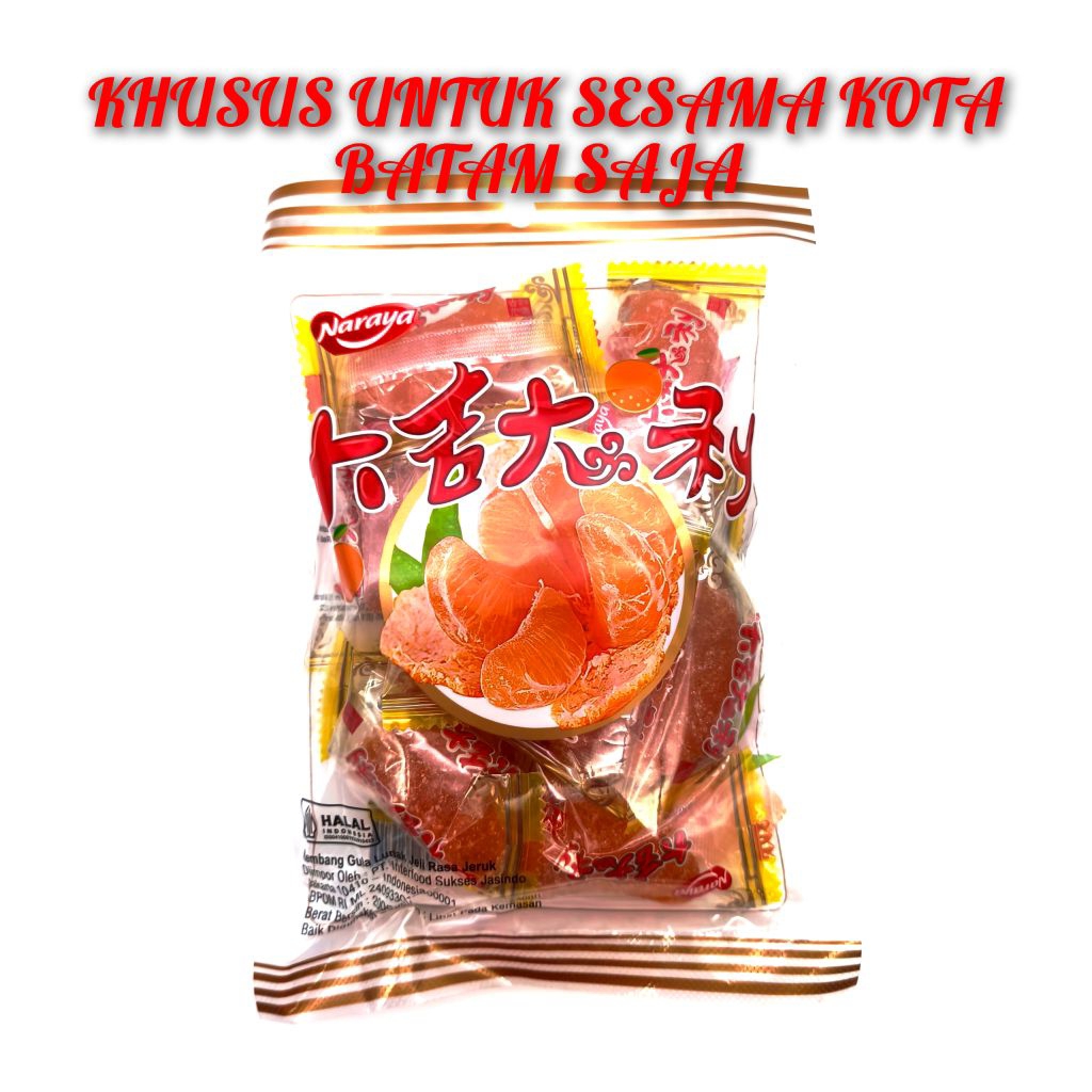 

Naraya Jelly Rasa Jeruk 200 gram