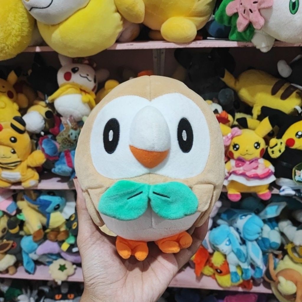 Boneka Pokemon Rowlet Original Pokemon Center 2016