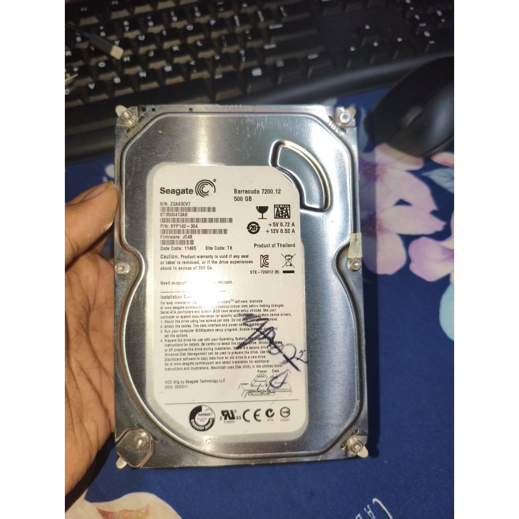 Hdd 500gb Seagate bekas