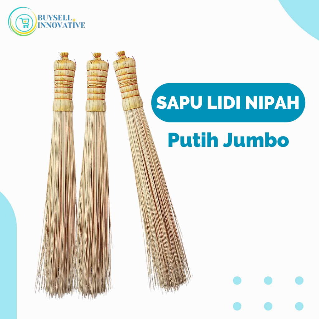 PROMO Sapu Lidi Nipah Tanpa Gagang / Sapu Halaman / Sapu Taman / Sapu Lidi Serbaguna / Kuat dan Anti