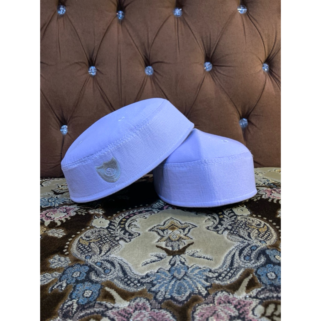 Sentosajaya_1 Peci Malaysia Putih / Songkok Malaysia Unik / Peci Malaysia Pendek / Kopiah Putih -