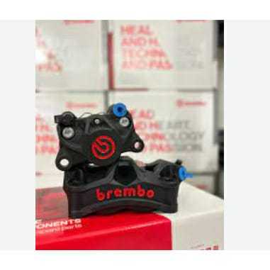 Kaliper Brembo Stylema 4P & Brembo 2P Black Red Logo Universal Ninja Nmax Xmax PCX ADV Aerox Stylo V