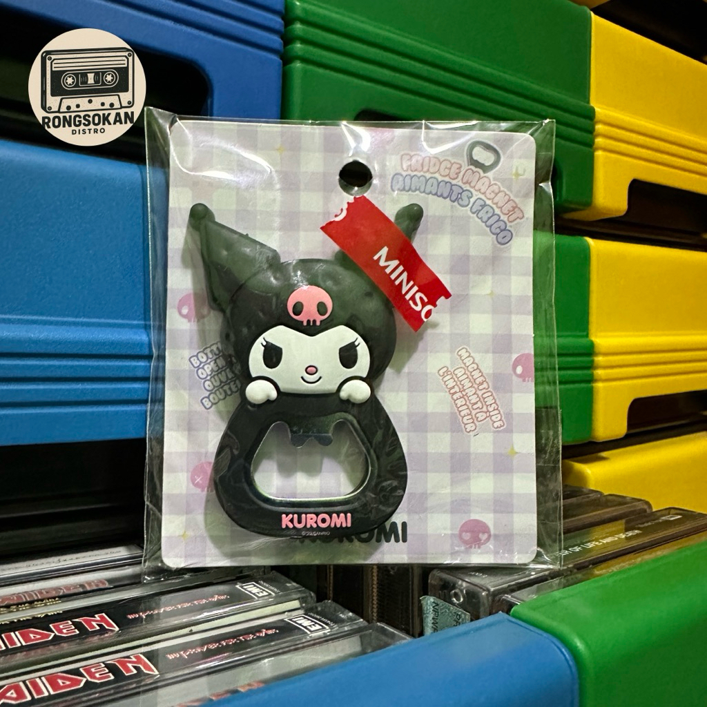 Bottle Opener Fridge Magnet MINISO SANRIO CHARACTERS (KUROMI)