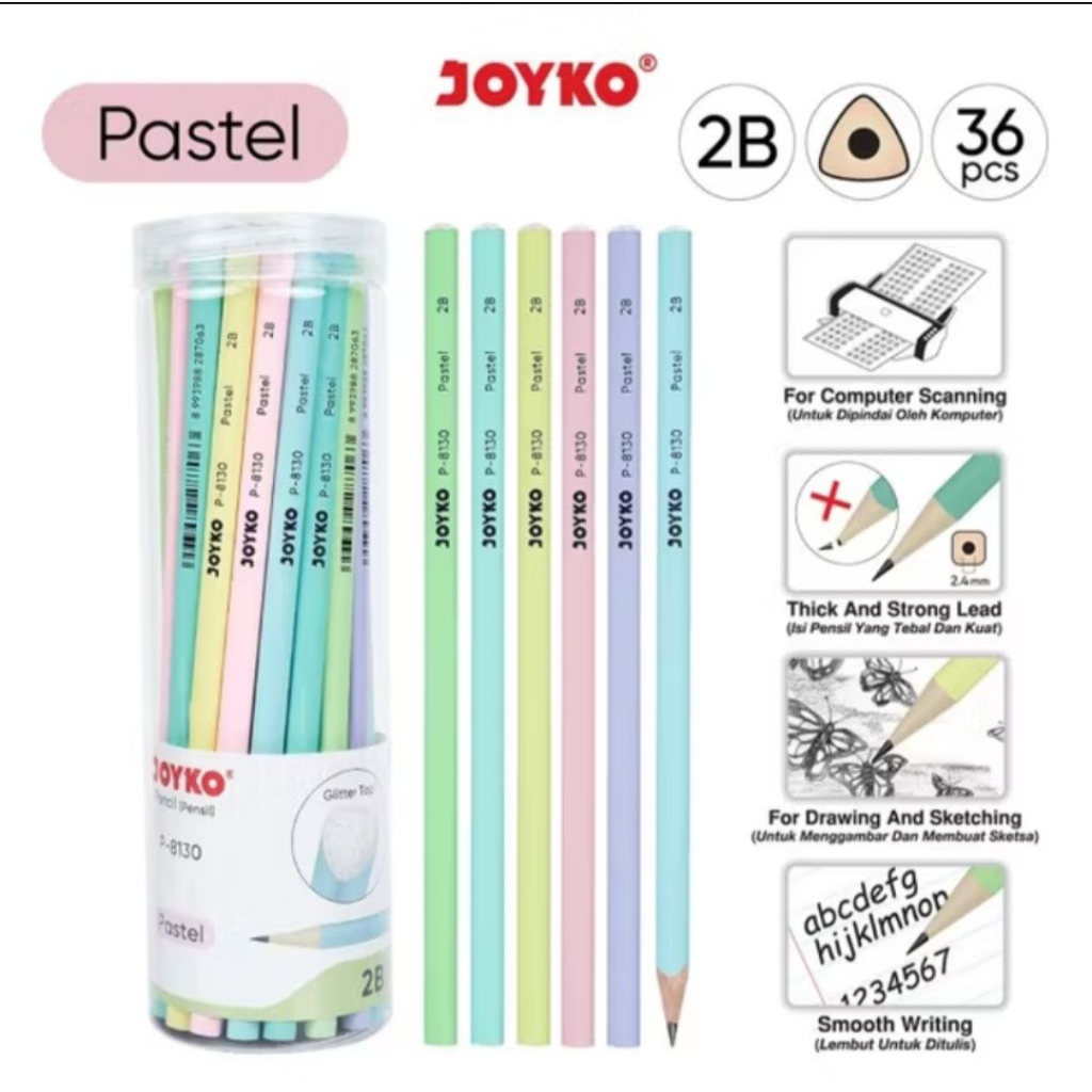 

Pencil Pensil Joyko P-8130 2B 1 pcs
