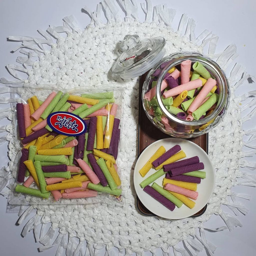 

SNACK Wafer Roll Mix warna Cuman 3 ribu