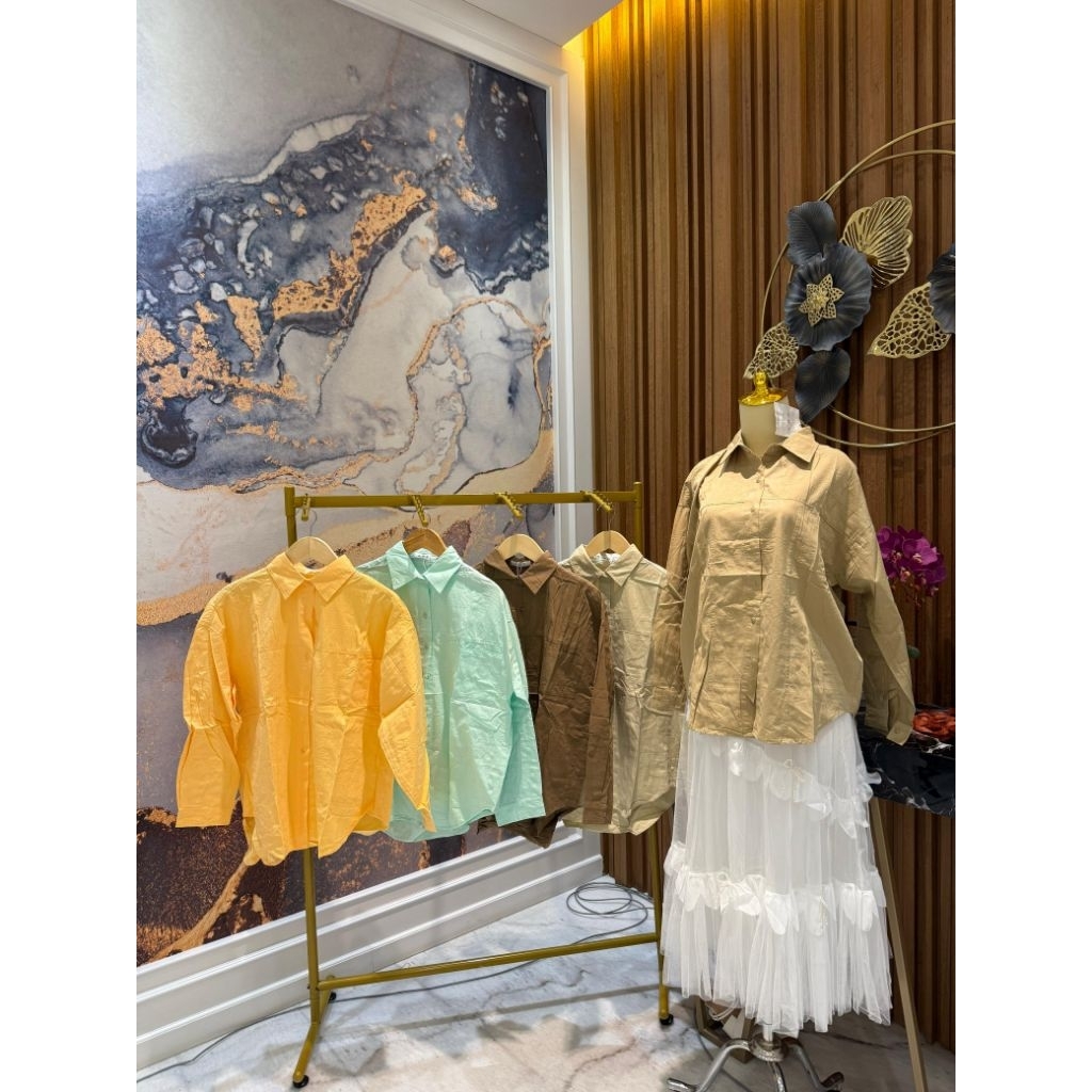 98037 HBT / KEMEJA OVERSIZE HBT / ATASAN WANITA / KEMEJA HBT ORIGINAL