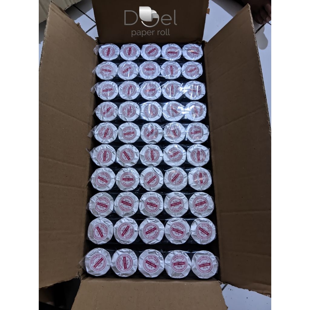 

[PAKET HEMAT] 100 roll kertas kasir thermal edc 58/57×40 (1 DUS)