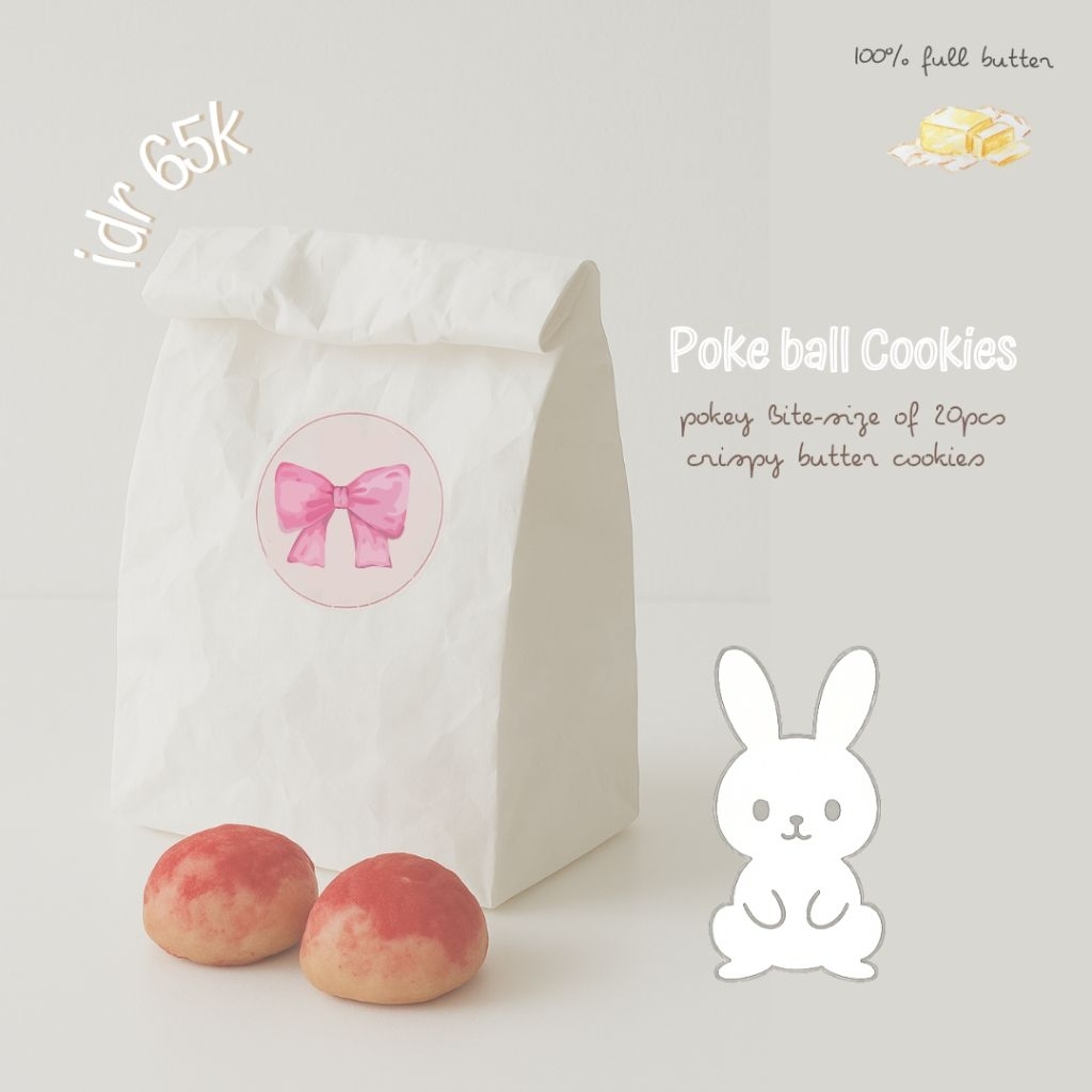 

Poke a ball Cookies Bite Size 20pcs