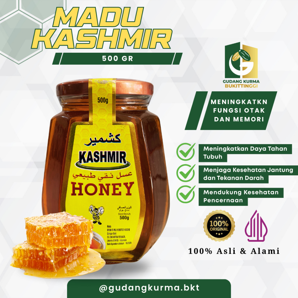 

Madu Kashmir Honey 500gr | Madu Alshifa Saudi Natural Honey 500gr – 100% Asli Premium Bukittinggi