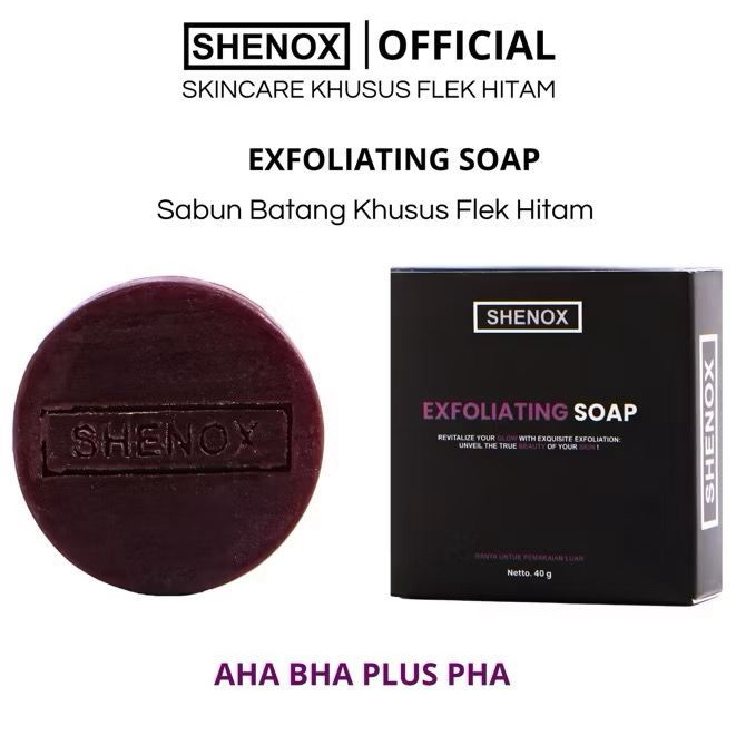 Shenox Skincare Sabun Pengelupasan Flek Hitam Membandel Paling Ampuh Resmi BPOM