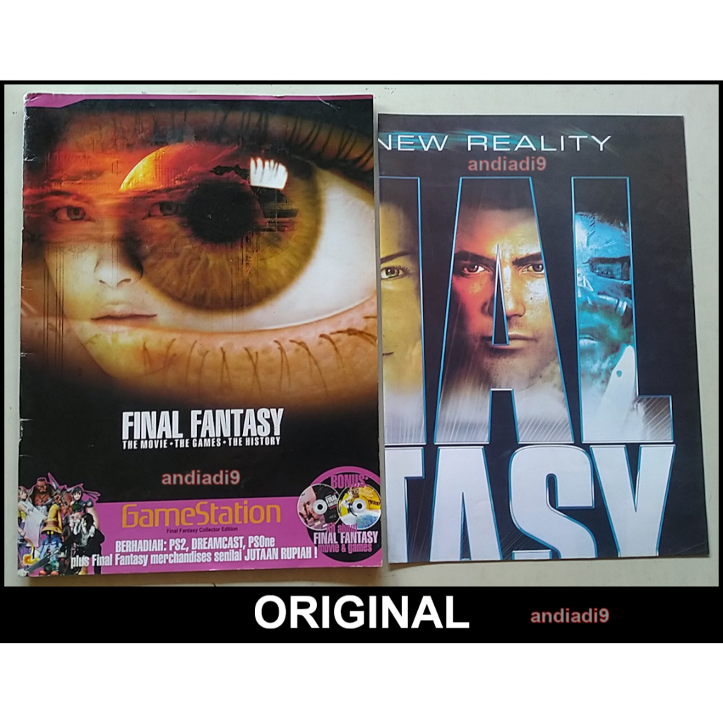 BUKU MAJALAH GAMESTATION COLLECTOR EDITION FINAL FANTASY THE MOVIE THE GAMES THE HISTORY ORIGINAL AS