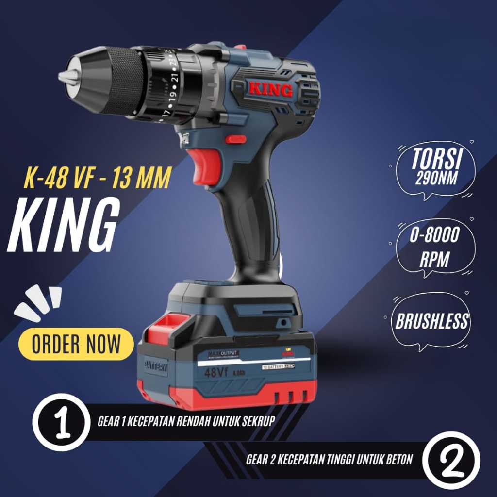 KING BOR BRUSHLESS 48VF 13MM