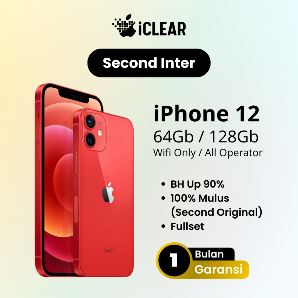 iPhone 12 Inter 64Gb 128Gb Second Fullset Mulus Bergaransi