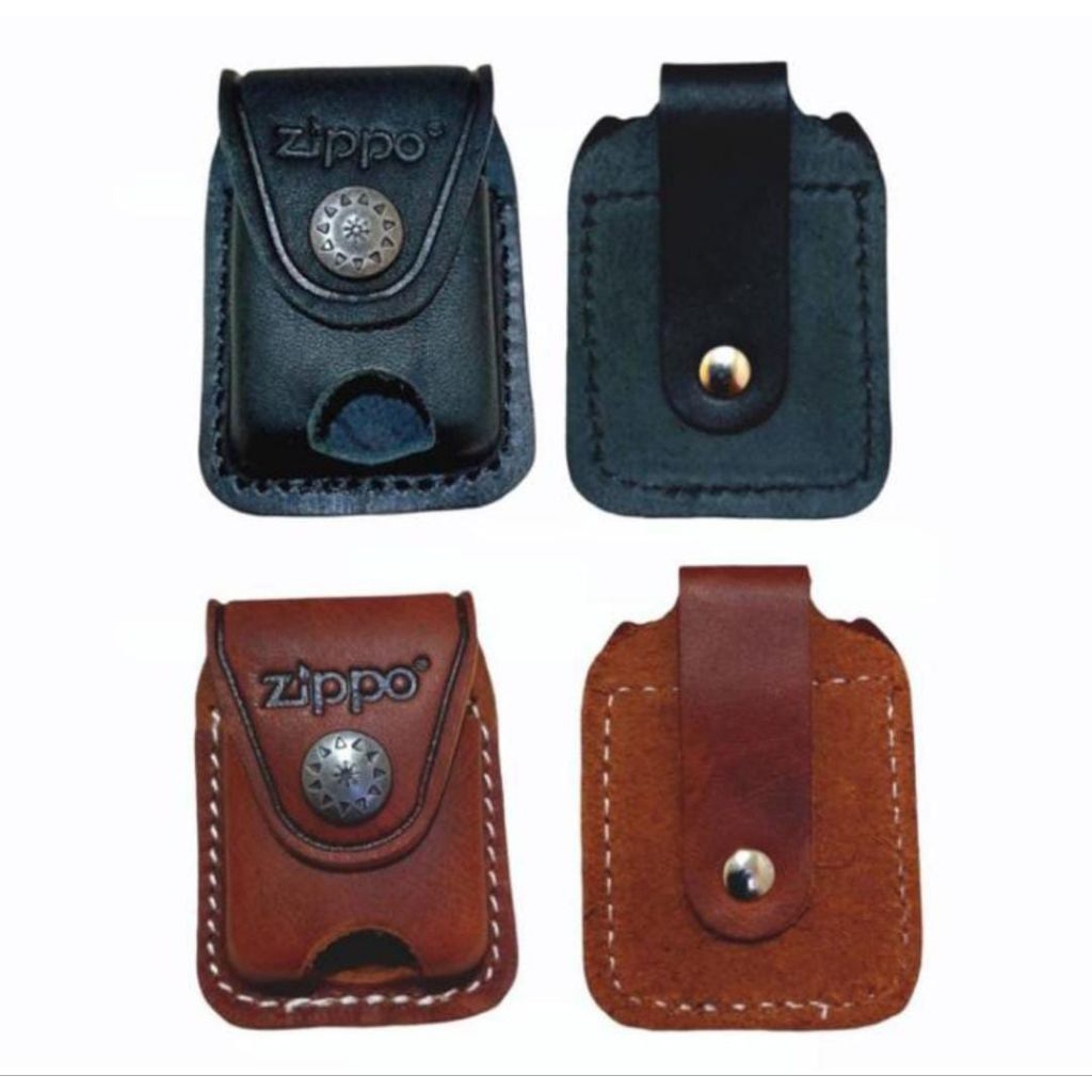 Sarung Dompet Korek Zippo Ekslusif Logo Zippo Tempat Kotak Zippo