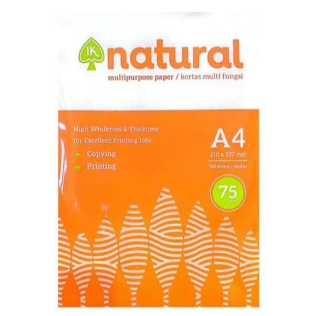 

KERTAS A4 NATURAL 75 GSM TERMURAH!