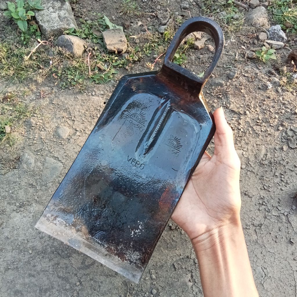 Cangkul Baja Dangir Kecil Cangkul Baja Kolik Cangkul Kecil Tebal 3MM Tajam Anti Lengket 12CM