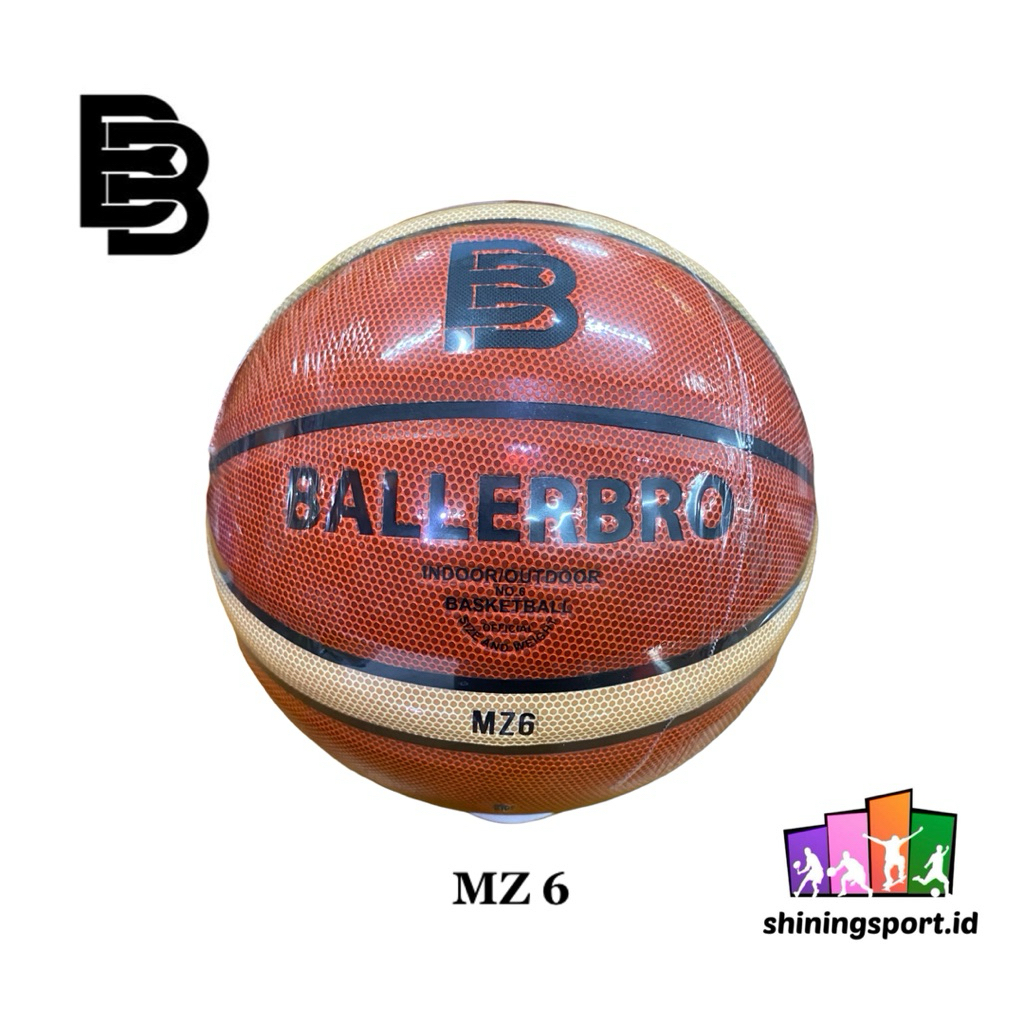 Bola Basket Basketball Ballerbro MZ-6 Size 6 Original (+ FREE Jaring & Pentil)