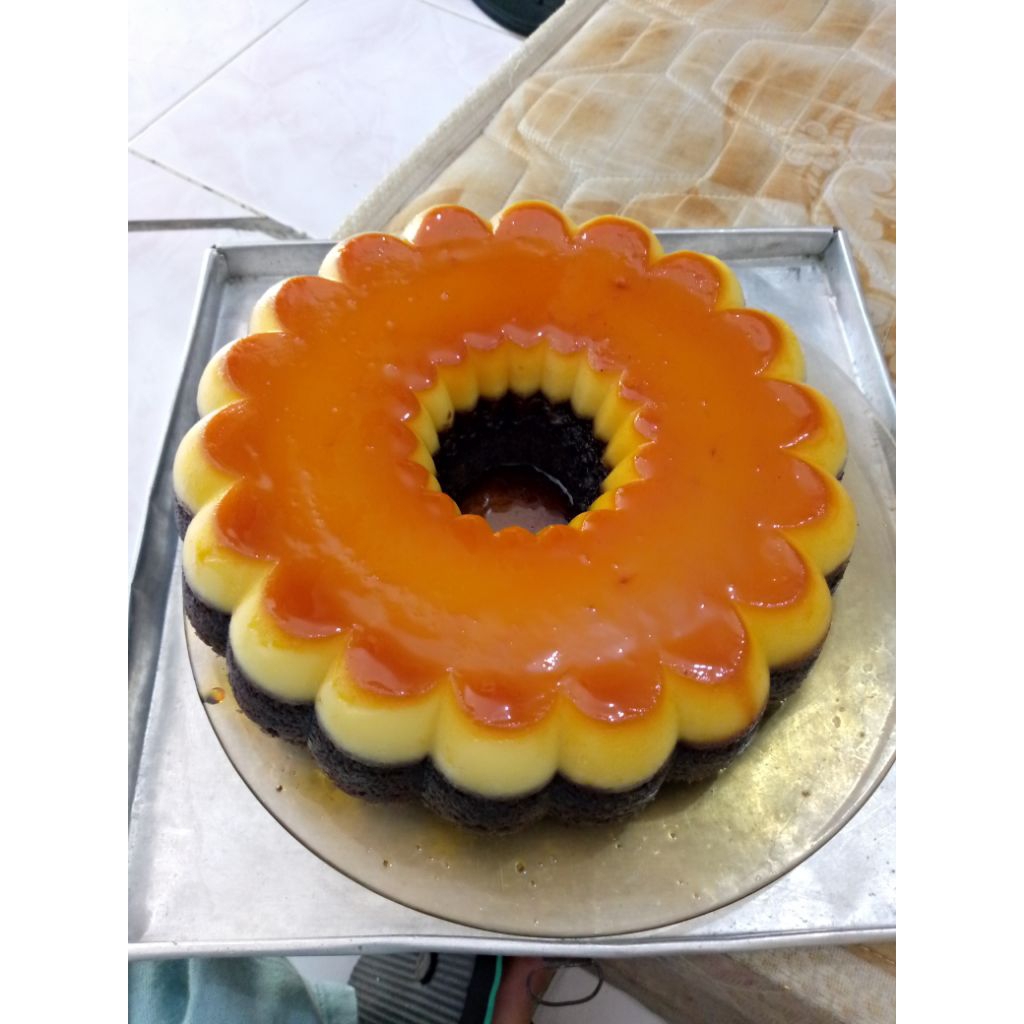 

kue bronis keju karamel