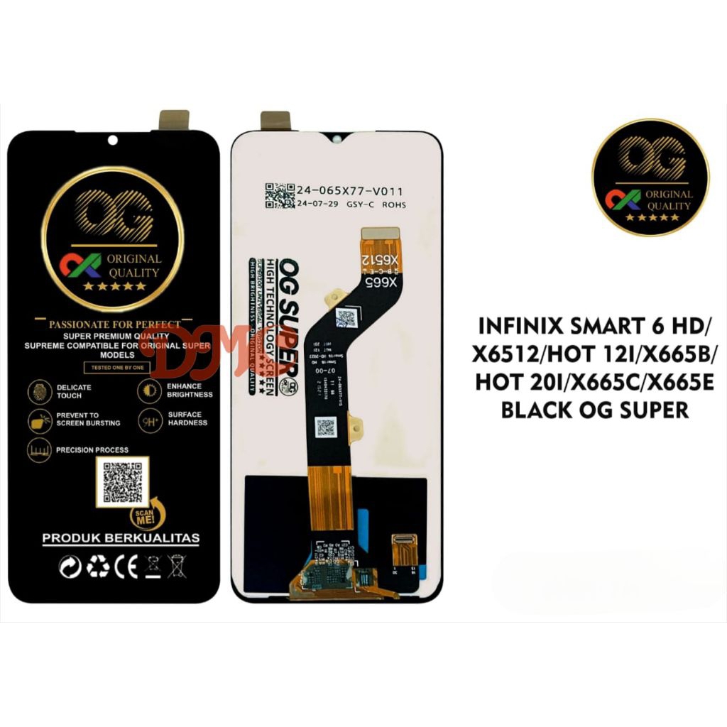 LCD INFINIX SMART 6 HD/HOT 12I/HOT 20I LCD TOUCHSCREEN ORIGINAL