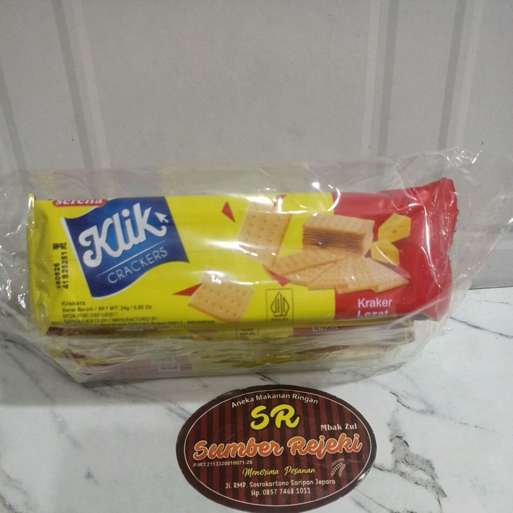 

KLIK CRACKERS ISI 1 BUNGKUS