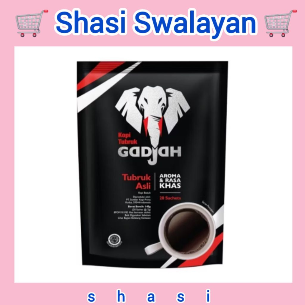 

Kopi Tubruk Gadjah Asli 6g x 20 Sachet - Bubuk Kopi Hitam
