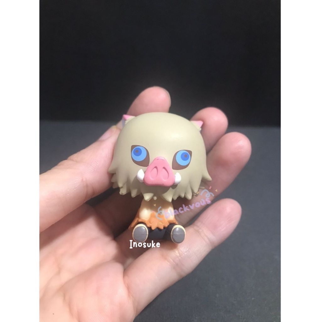 [official merch] ichiban kuji kimetsu no yaiba demon slayer mini figure chokonokko : inosuke hashibi