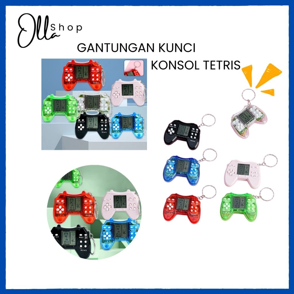 [GANTUNGAN KUNCI KONSOL TETRIS]|Konsol game retro portable|