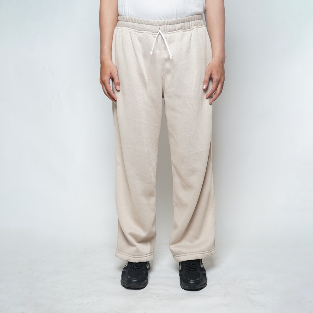 Repeat Celana Sweatpants Loose Baggy Fleece Beige