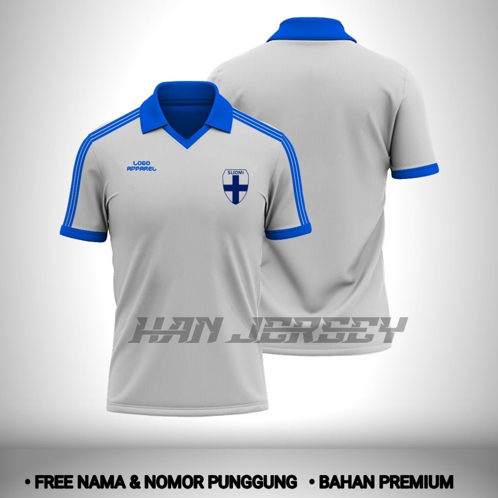 Jersey Bola Finlandia 1984 Full Printing