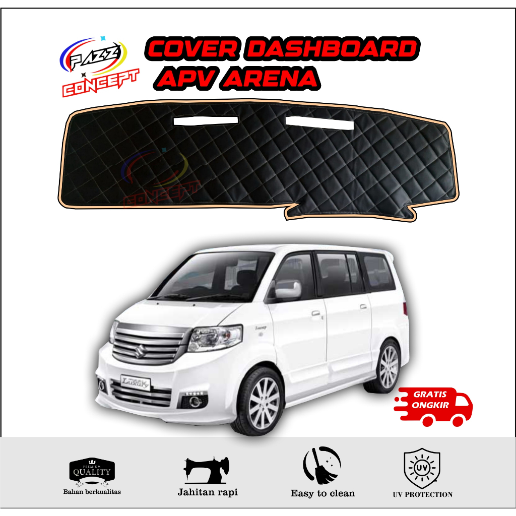 Alas Dashboard untuk Mobil APV ARENA Bahan Premium Tebal Aksesoris Interior Mobil Motif Wajik