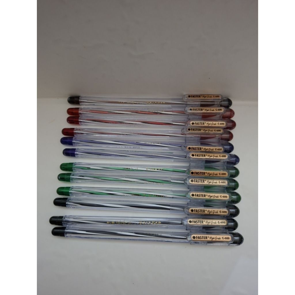 

HARGA PROMO: Pen/ Bolpen/ Pulpen Faster High Grade C600 (12 pcs)